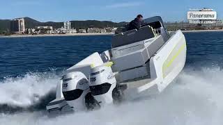 Zephyr 800 ECO 100 electric boat  Sea trials by Erik Tarrés [upl. by Drofdarb]