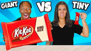 BIG VS TINY FOOD CHALLENGE [upl. by Sudderth967]