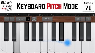 How to use quotpitchquot mode for keyboards in GarageBand iOS iPhoneiPad [upl. by Wald387]