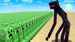 1000 MOBS ARMY vs MUTANT ENDERMAN Minecraft Mob Battle [upl. by Sivahc187]