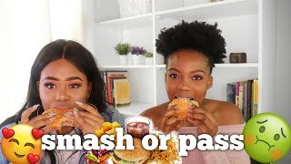 THE SHADECELEBRITY amp YOUTUBER SMASH OR PASS MUKBANG [upl. by Ayeki]