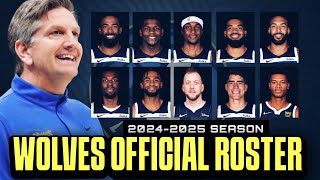 BABAWI ang Wolves Minnesota Timberwolves Official Roster Nagdagdag pa ng 3pt shooter [upl. by Arimlede]