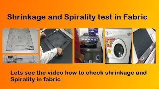 How to conduct shrinkage and Spirality test [upl. by Judd]