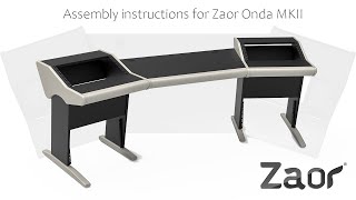 Zaor Onda MKII Studio Desk Assembly Video 4K [upl. by Aracahs]