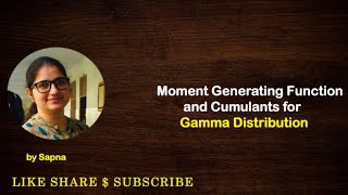 Moment Generating Function and Cumulants  by Sapna billionaireicon3311 [upl. by Yelloh968]