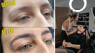 The Most Satisfying Brows Ive Ever Fixed Brow Lamination Training [upl. by Manda809]