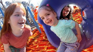 🌋 DADDY DAUGHTER DATE 🌋 Lava Monster with Adley and Navey playing at the Duck Park then icecream [upl. by Nytnerb]