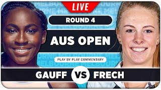 GAUFF vs FRECH • Australian Open 2024 R4 • LIVE Tennis PlaybyPlay Stream [upl. by Garratt]