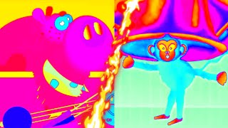 SCARY HIPPO VS LITTLE MONKEY IN THE BELL WHICH EFFECTS ARE THE BEST  SPONSORED BY KM HHD [upl. by Raamal]