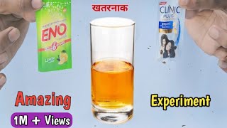 Water  Eno Clinic Plus Shampoo    Shocking Reaction Amazing Experiment amazing experiment [upl. by Pandora637]