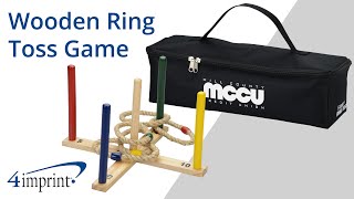 Wooden Ring Toss Game  Custom Ring Toss Game by 4imprint Canada [upl. by Aver]