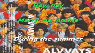 Archie Marry Me karaoke in the style of Alvvays [upl. by Juliette]