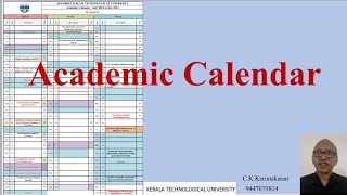 Academic Calendar KTUBTech 202425  Plan your Semester1 CK Karunakaran [upl. by Aliuqat]