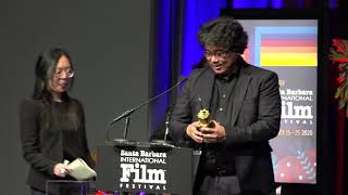 SBIFF 2020  Bong Joon Ho Outstanding Director Award Presentation amp Speech [upl. by Inittirb]