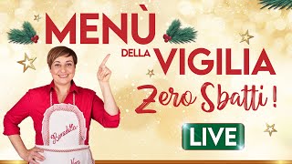 MENU DELLA VIGILIA quotZERO SBATTIquot in diretta [upl. by Eirrak]