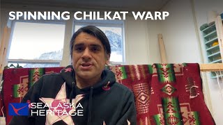 Spinning Chilkat Warp with Tlingit Weaver Laine Rinehart [upl. by Liggitt]