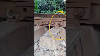 Loose railway track joint vibrates on high speed train Dancing Line railway shorts [upl. by Lantz]