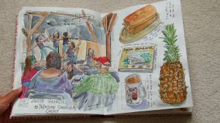 My Fabriano Venezia Sketchbook January to May 2016 [upl. by Nottage]