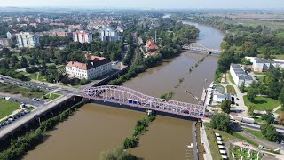 Odra w Głogowie przy poziomie 458cm  stan alarmowy [upl. by Dranoel604]