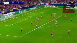 Edon Zhegrova Amazing Goal Atletico Madrid vs Lille 13 Highlights and All Goals [upl. by Eirojam]