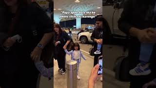 kapilsharma’s daughter anayrasharma complains when paps start clicking pictures [upl. by Esiuol189]