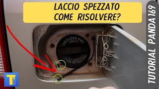 Come sostituire il Laccio rotto del tappo serbatoio FIAT Panda 169 [upl. by Hardan777]