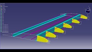 CATIAV5  PART 3 NACA4412 Aerofoil CATIA V5  Stringers amp Ribs  Design Aircraft Wing  CAD\CAM\AE [upl. by Janel578]