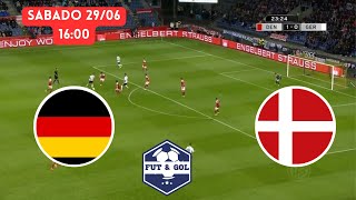 🔴 ALEMANIA  DINAMARCA EN VIVO  EUROCOPA 2024 FUT AND GOL [upl. by Desirae]