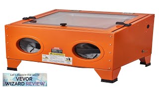 VEVOR 25 Gallon Sandblasting Cabinet 40120PSI Portable Benchtop Sand Blasting Cabinet Review [upl. by Ilahtan]