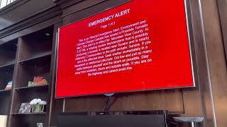 Alberta Emergency Alert  Possible Tornado Alert July 7 2022 EAS 13 [upl. by Orecic]