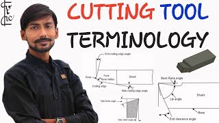 Hindi Cutting Tool Terminology Back Rake Side Rake End Relief Side Relief amp Cutting Edge Angle [upl. by Jedd]