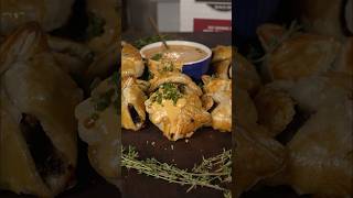 Mini Beef Wellington Bites Appetizer Recipe With Omaha Steaks Filet Mignon foodwithbearhands [upl. by Nos770]