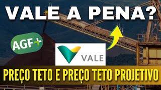 VALE VALE3  PREÇO TETO E PREÇO TETO PROJETIVO  SIMULADOR HISTÓRICO AGF  EMPRESA DESCONTADA [upl. by Tilly]