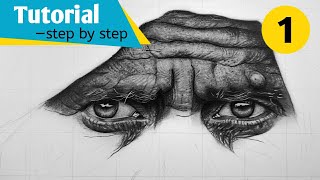 Hyper Realistic Portrait  StepbyStep  for beginners [upl. by Kcoj]