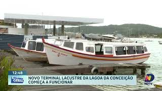 Novo terminal lacustre da Lagoa da Conceição já está em funcionamento [upl. by Amles]