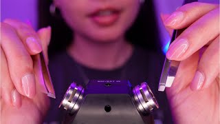 ASMR Plucking Finger Flutters and Tweezer Sounds For Endless Tingles No Talking [upl. by Amalee]