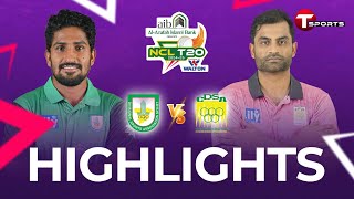 Highlights  Chattogram Vs Sylhet  NCL T20 202425  T Sports [upl. by Eyde771]