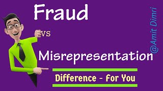 Difference between Fraud and Misrepresentation  law fraud misrepresentation bcom soldu [upl. by Pascoe]