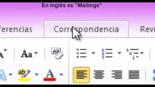 Combinar correspondencia en Word [upl. by Ytsirhk986]