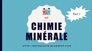 Chimie Minérale Part 12 Vocabulaire Important des définitions [upl. by Eliath]