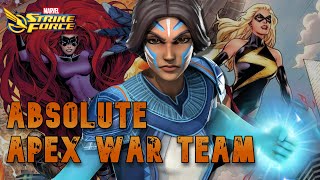 Absolute AForce Playtest  Apex War Team  Marvel Strike Force [upl. by Amadas]