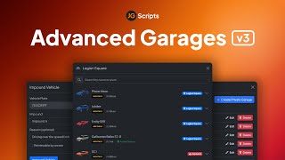 JG Advanced Garages v3 QBQboxESX  FiveMs Best Garage Script [upl. by Ajtak]