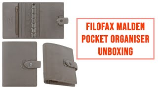 Filofax Malden Pocket Organiser Unboxing amp Setup [upl. by Ahsinev450]