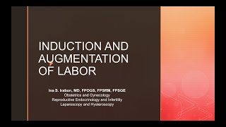 labor induction and augmentation [upl. by Alinna]