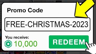 This SECRET Promo Code Gives FREE ROBUX Roblox Christmas 2023 [upl. by Aihsak]