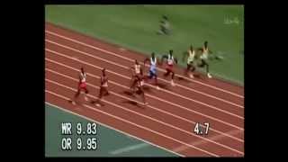 1988 Olympics Mens 100m final [upl. by Anek]