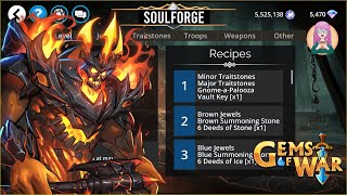 Gems of War In the Soulforge Get the New Doomed Weapon in the Tower of Doom Shop [upl. by Cybill910]