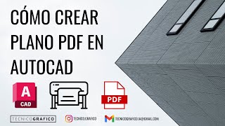 Cómo hacer un plano en PDF en AutoCAD [upl. by Dietz]