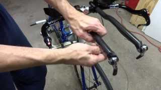 How To Replace Triathlon Bike AerobarsBasebarLeversCables RemoveInstallation [upl. by Octavian]