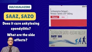 Sulfasalazine Saaz 500 Saaz DS Sazo 500 sazo 1000 uses side effects [upl. by Chad]